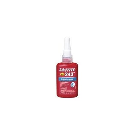 Loctite 243 Threadlocker, Medium strength Oil Resistant, 50 ml Bottle, Blue 1 1329467